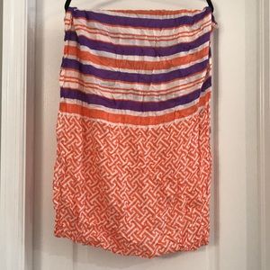 Purple and Orange Infinity Scarf